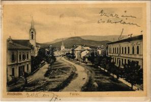 1908 Alsókubin, Dolny Kubín (Árva, Orava); Fő tér / main square (vágott / cut)