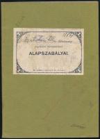 1931 A Szentistváni telkes birtokosság legeltetési társulatának alapszabályai 26p + melléklet