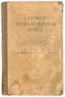 Távíró- és távbeszélővonalak építése. A M. Kir. posta távirda vonalfelvigyázói tanfolyam számára. Kiadja: M. Kir. Minister. Bp., 1913. Sérült, kopott félvászon kötés, sérült gerinccel.