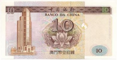 Makaó 1995. 10P T:UNC
Macau 1995. 10 Patacas C:UNC
Krause P#90