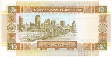 Makaó 1991. 10P T:AU
Macau 1991. 10 Patacas C:AU
Krause P#65