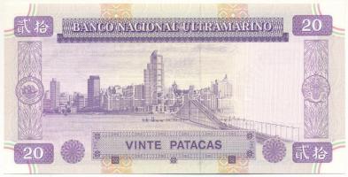 Makaó 1999. 20P T:UNC,AU
Macau 1999. 20 Patacas C:UNC,AU
Krause P#71