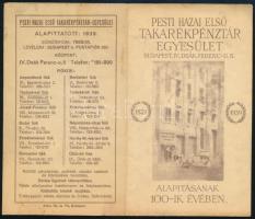 1939 A Pesti Hazai Első Takarékpénztár Egyesület alapításának 100-ik évében - tárcanaptár