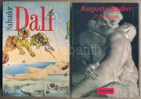 2 db MODERN Taschen képeslap füzet: Dalí, Rodin