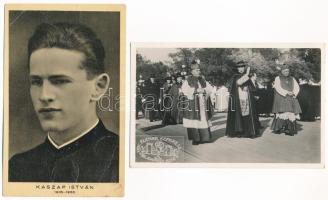 22 db RÉGI vallás motívum képeslap vegyes minőségben templomokkal / 22 pre-1945 religious motive pos...