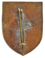 ~1940. "Légoltalmi Liga" zománcozott bronz jelvény (20x15mm) T:AU