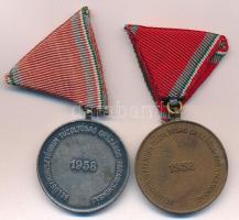 1958. "V Éves Önkéntes Tűzoltói Szolgálatért" bronz kitüntetés, eredeti mellszalagon + &qu...