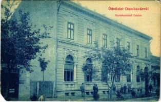 1907 Dombóvár, Kereskedelmi kaszinó, üzlet. Dobó Mátyás kiadása (EM)