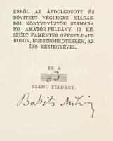Babits Mihály: Az európai irodalom története (aláírt, számozott példány). [Budapest], é. n., Nyugat ...