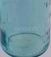 cca 1930 Korona Tej teljes tej üveg, jó állapotban, m: 23,5 cm