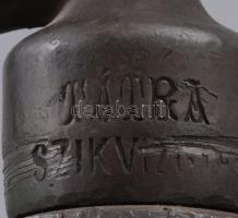 Dreher Első Magyar Részvényserfőzde Budapest szódásüveg, jó állapotban, m: 26 cm