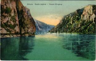 1914 Orsova, Al-Duna, Kazán-szoros bejárata / Cazane / Kasan-Eingang / gorge (EK)