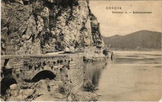 1912 Orsova, Kazán-szoros, Szécheny út / Cazane / Széchenyistrasse / gorge, road (EB)