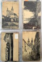 NAGYSZOMBAT - Felvidéki képeslap gyűjtemény albumban, 166 db javarészt régi lappal és fotóval, néhán...