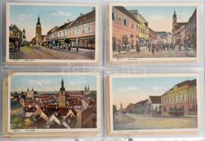 NAGYSZOMBAT - Felvidéki képeslap gyűjtemény albumban, 166 db javarészt régi lappal és fotóval, néhán...