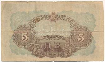 Korea / Japán Protektorátus 1944. 5Y T:VG
Korea / Japanese Protectorate 1944. 5 Yen C:VG
Krause P#...
