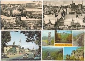 32 db MODERN német NDK város képeslap / 32 modern East German town-view postcards