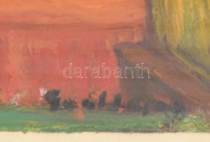 Gaál Lajos jelzéssel: Enteriőr. Olaj, karton. Üvegezett fakeretben. 25x35 cm