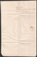 1831 Kolera levél a Nógrád megyében meghatlak számát jelenti a helyiségek felsorolásával Gyurcsányi ...