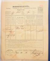 cca 1900-1958 Marhalevél gyűjtemény Kb 100 db változatos bélyegekkel és bélyegzésekkel