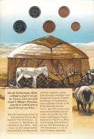 Türkmenisztán 1993. 1 - 50t (5xklf) forgalmi összeállítás karton díszlapon T:UNC,AU Turkmenistan 1 -...