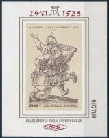 1979 Festmény (XVIII.) - Albrecht Dürer vágott blokk (7.000) (ujjlenyomatok / fingerprints)