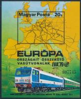 1979 Európa vasútjai vágott blokk (7.000)