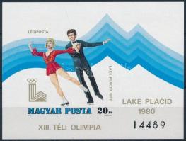 1979 Téli Olimpia (VI.) - Lake Placid vágott blokk (5.000)