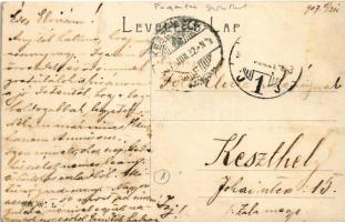 1907 Nagysalló, Tekovské Luzany, Tekovské Sarluhy; fogyasztási szövetkezet üzlete, szobor. W.L. 999....