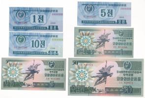 Észak-Korea 1988. 1ch-50W (6xklf) "Kapitalista látogató" T:UNC,AU North Korea 1988. 1 Chon - 50 Won (6xdiff) "capitalist visitor" C:UNC,AU