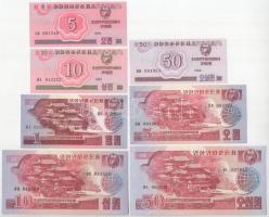 Észak-Korea 1988. 5ch-50W (7xklf) "Szocialista látogató" T:UNC,AU North Korea 1988. 5 Chon - 50 Won (7xdiff) "Socialist visitor" C:UNC,AU