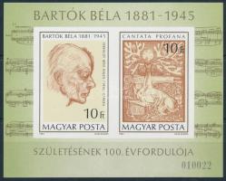 1981 Bartók Béla vágott blokk (4.500)