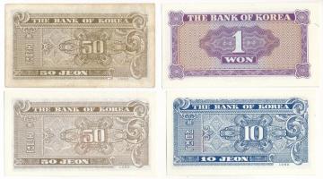 Dél-Korea 1962. 10j + 50j (2x) + 1W T:UNC-XF
South Korea 1962. 10 Jeon + 50 Jeon (2x) + 1 Won C:UNC...