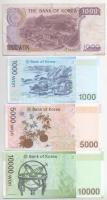 Dél-Korea DN (1983-2007) 1000W-10.000W (4xklf) T:UNC-F
South Korea ND (1983-2007) 1000 Won - 10.000...