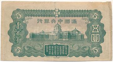 Kína / Japán bábállamok / Mandzsukuo 1944. 5Y T:F,VG bal felső sarokban elvékonyodott papír
China /...