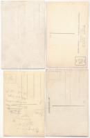 4 db régi cirkusz motívum képeslap: Sylvia, akrobaták, bohócok / 4 pre-1945 circus motive postcards:...