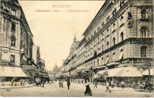 1912 Budapest V. Alkotmány utca, Seemann vendéglő és kávéház, Országház, Parlament (EK)