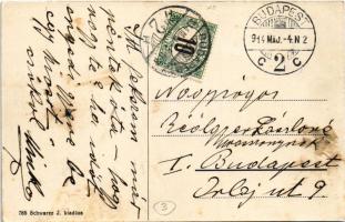 1914 Budapest XII. Új Szent János kórház. Schwarcz J. kiadása + porto (fl)