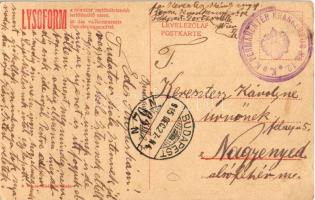 1915 A trónörökös pár: IV. Károly és Zita. Hátoldalon Lysoform reklám, A Képes Újság felvételei (EK)...