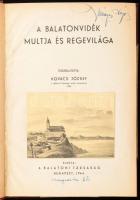 Kovács József: A Balatonvidék multja és regevilága. Bp., 1944., Balatoni Társaság, [Sylvester-ny.], 212 p. + 12 (fekete-fehér képtáblák) t. Átkötött félvászon-kötés, kissé kopott borítóval, az elülső borító alsó sarkán ütődésnyommal, két hiányzó táblával. Dinnyés Lajos (1901-1961) kisgazda politikus, országgyűlési képviselő, miniszterelnök névbejegyzésével.