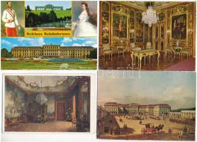 Wien, Vienna, Bécs; Schloss Schönbrunn / Schönbrunn kastély - 16 modern képeslap / 16 modern postcards