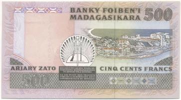 Madagaszkár DN (1989-1994) 500Fr (100A) T:UNC
Madagascar ND (1989-1994) 500 Francs (100 Ariary) C:U...