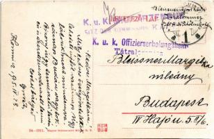 1915 Tátra, Magas-Tátra, Vysoké Tatry; Csorba-tó / Csorba-See / Strbské pleso / lake + "K.u.K. ...