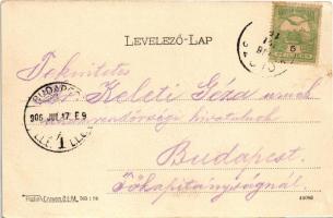 1906 Kolozs-sósfürdő, Kolozsfürdő, Baile Cojocna; fürdő látképe / spa