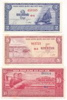 Vietnam / Dél-Vietnam 1955. 2D + 5D + 10D T:UNC-XF Vietnam / South Vietnam 1955. 2 Dong + 5 Dong + 10 Dong C:UNC-XF