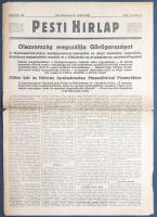 [II. Világháború] Pesti Hirlap. 1940. október 29. (Napilap, LXII. évfolyam, 247. szám) "Olaszor...