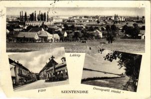 1938 Szentendre, látkép, Fő tér, Dunapart (Rb)