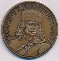 Tóth Sándor (1933-2019) 1990. "MÉE Hajdú-Bihar Megyei szervezete / Felsővadászi II. Rákóczi Ferenc" bronz emlékérem (42,5mm) T:UNC Adamo DE16