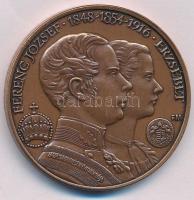 Fritz Mihály (1947-) 2004. "Ferenc József 1848-1854-1916 Erzsébet / MÉE 2004 Székesfehérvár" bronz emlékérem (42,5mm) T:UNC,AU