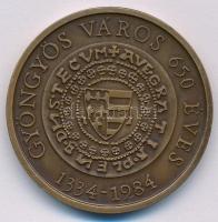 Bognár György (1944-) 1984. "MÉE Gyöngyös - Róbert Károly / 650 éves Gyöngyös 1334-1984" k...